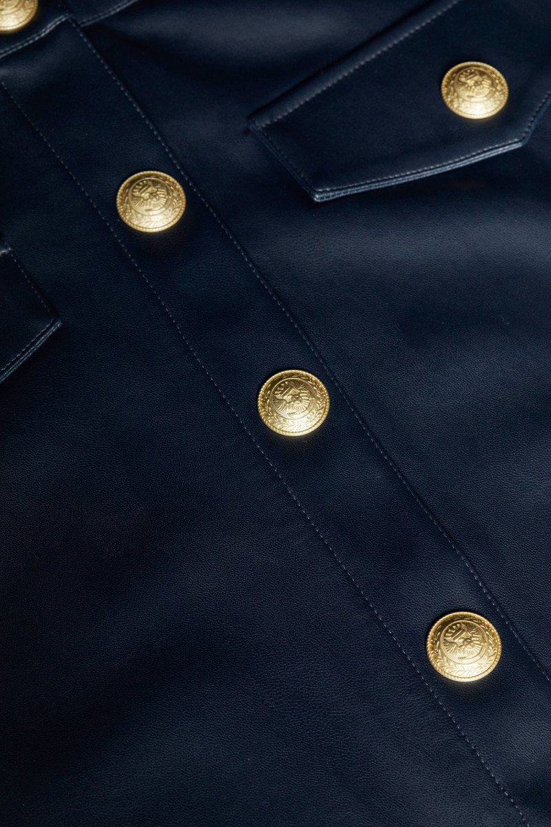 Milann Vegan Leather Skirt 3