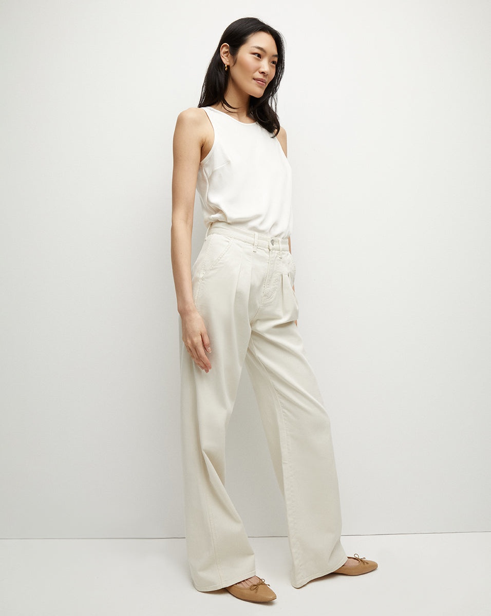 MIA PLEATED WIDE-LEG JEAN - 5