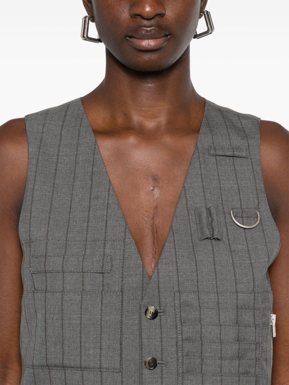 striped waistcoat - 5