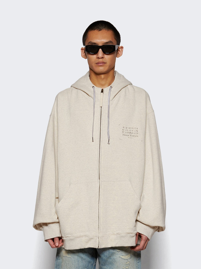 Maison Margiela Sweat Jacket Ecru Melange outlook