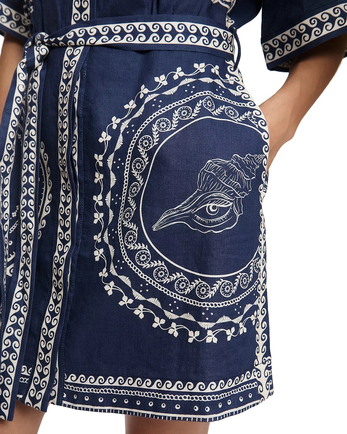 Oceane Linen Mini Dress - 4