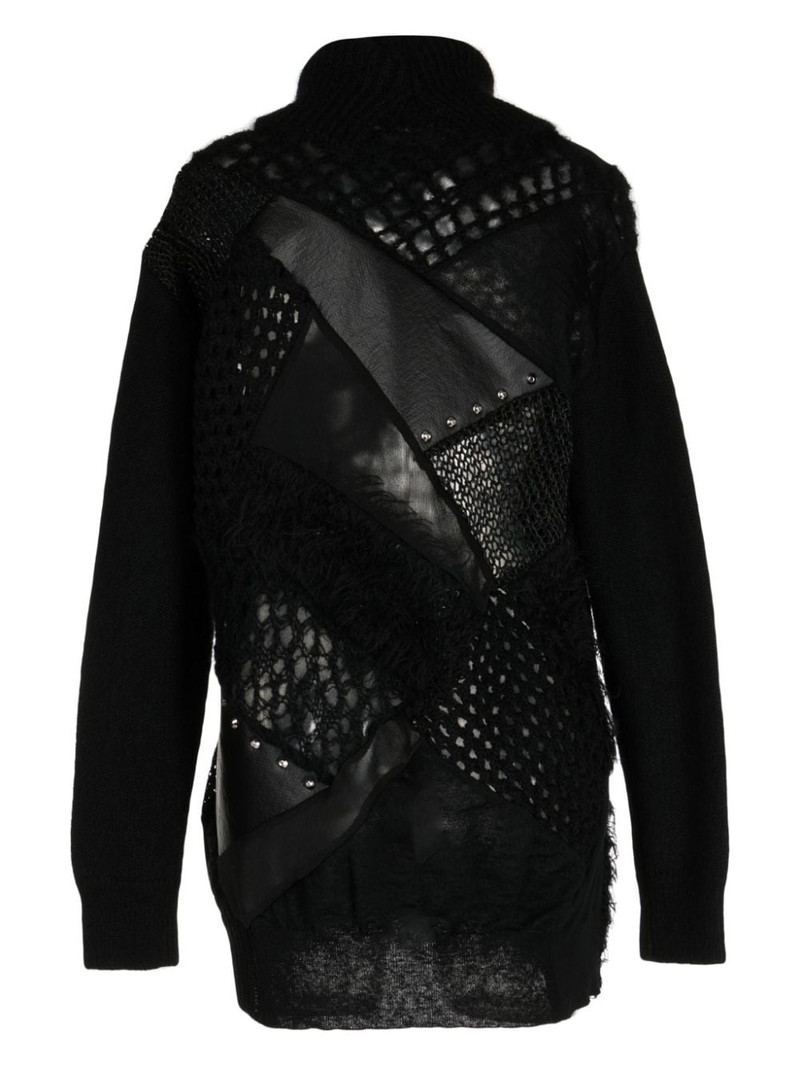 Junya Watanabe panelled roll-neck jumper outlook