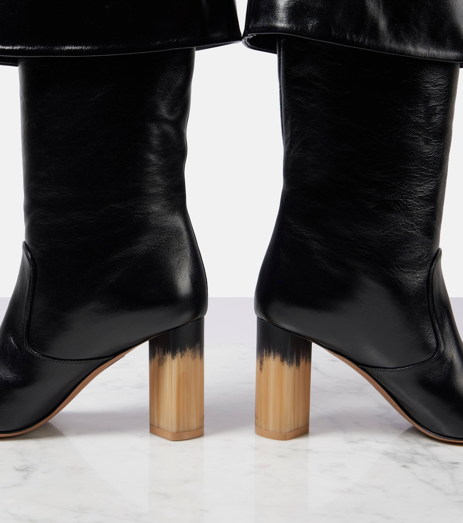 Georgia leather knee-high boots - 5