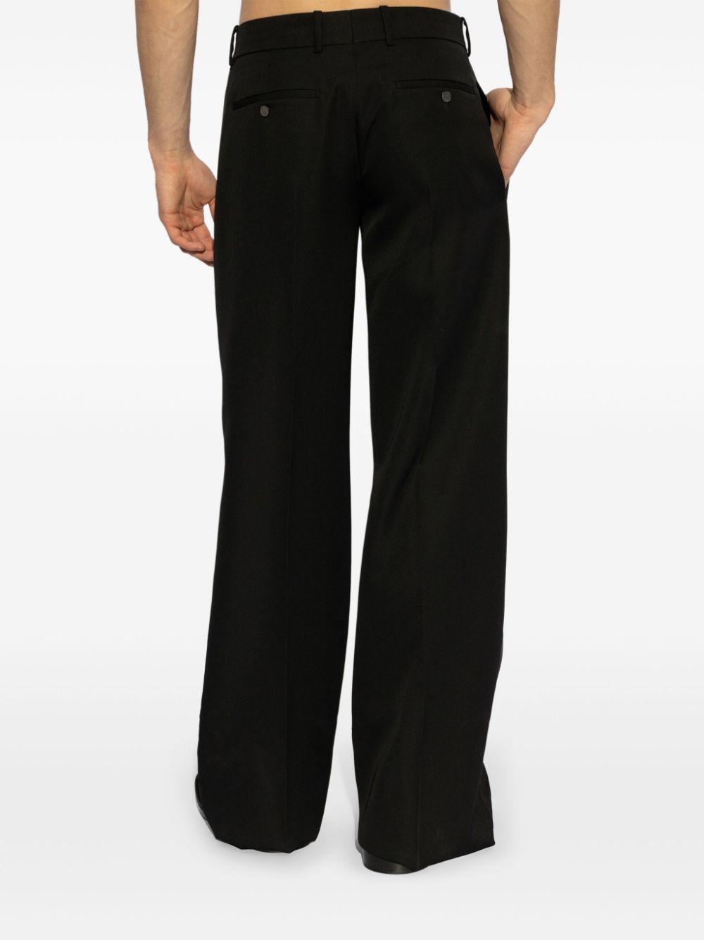 wide-leg tuxedo trousers - 4
