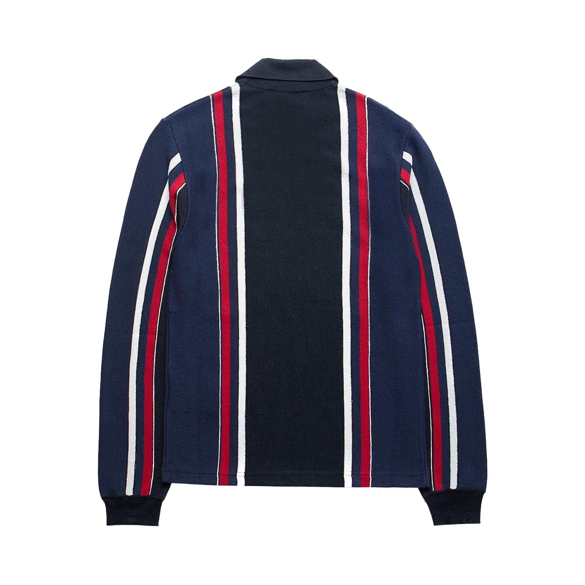 Ambush Long-Sleeve Embroidered Polo 'Blue' - 2