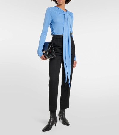 Victoria Beckham High-rise wool-blend straight pants outlook
