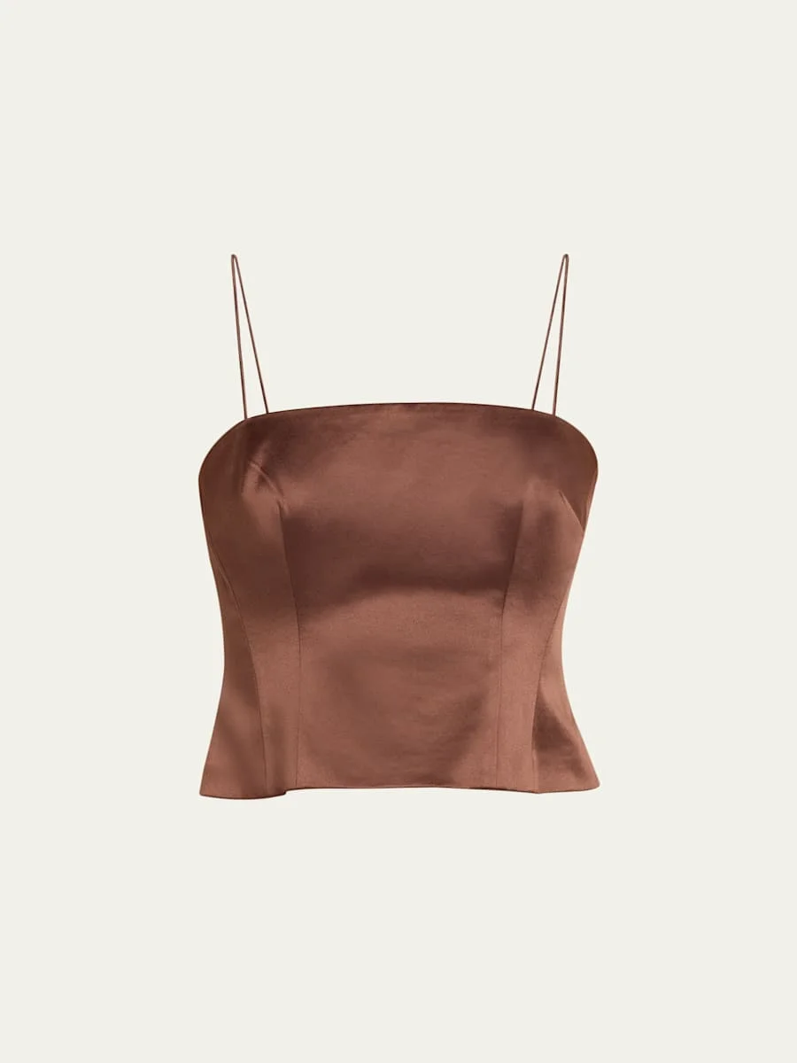 Cassana Satin Sleeveless Top - 1