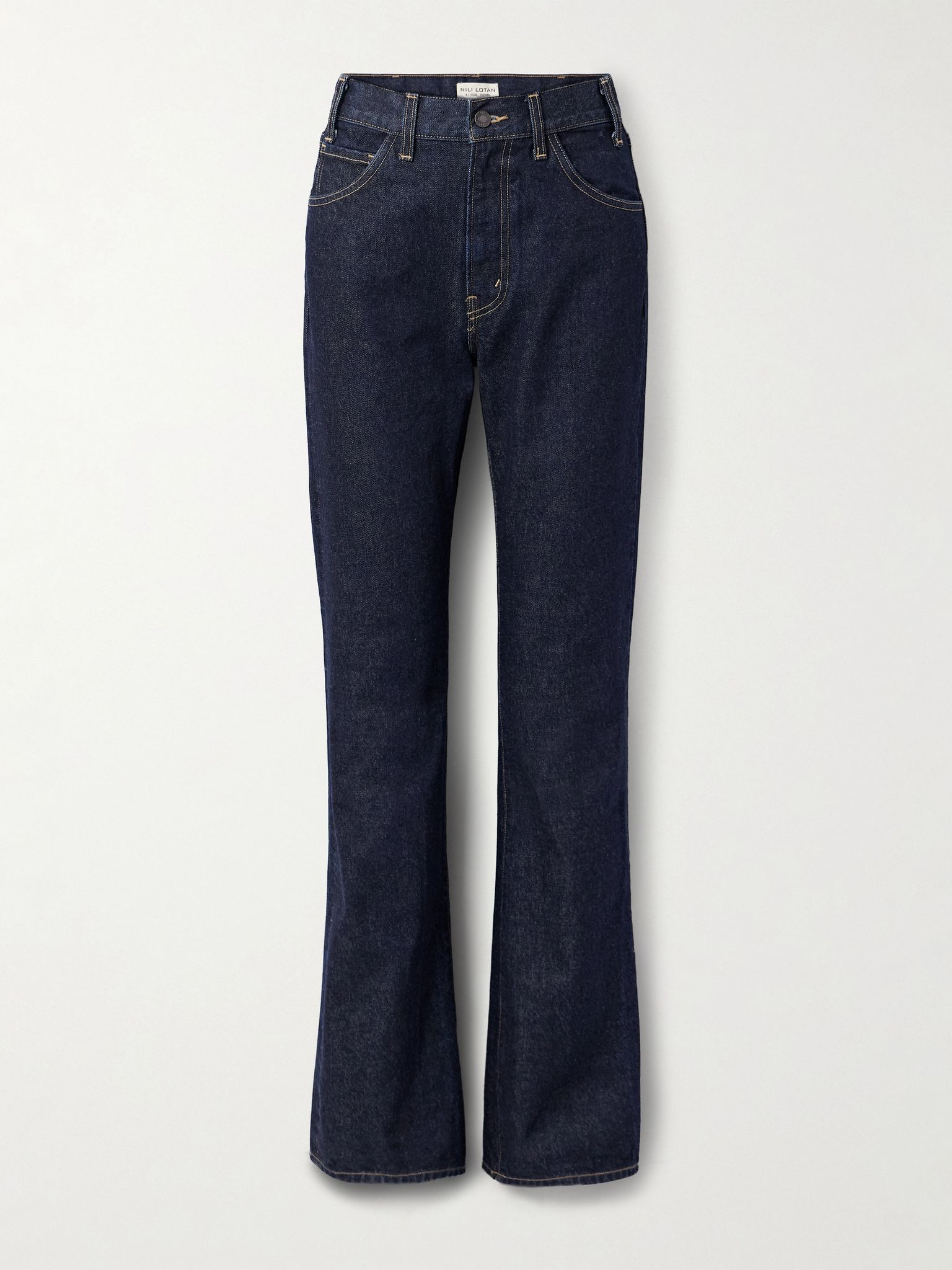 Joan high-rise straight-leg jeans Indigo - 1