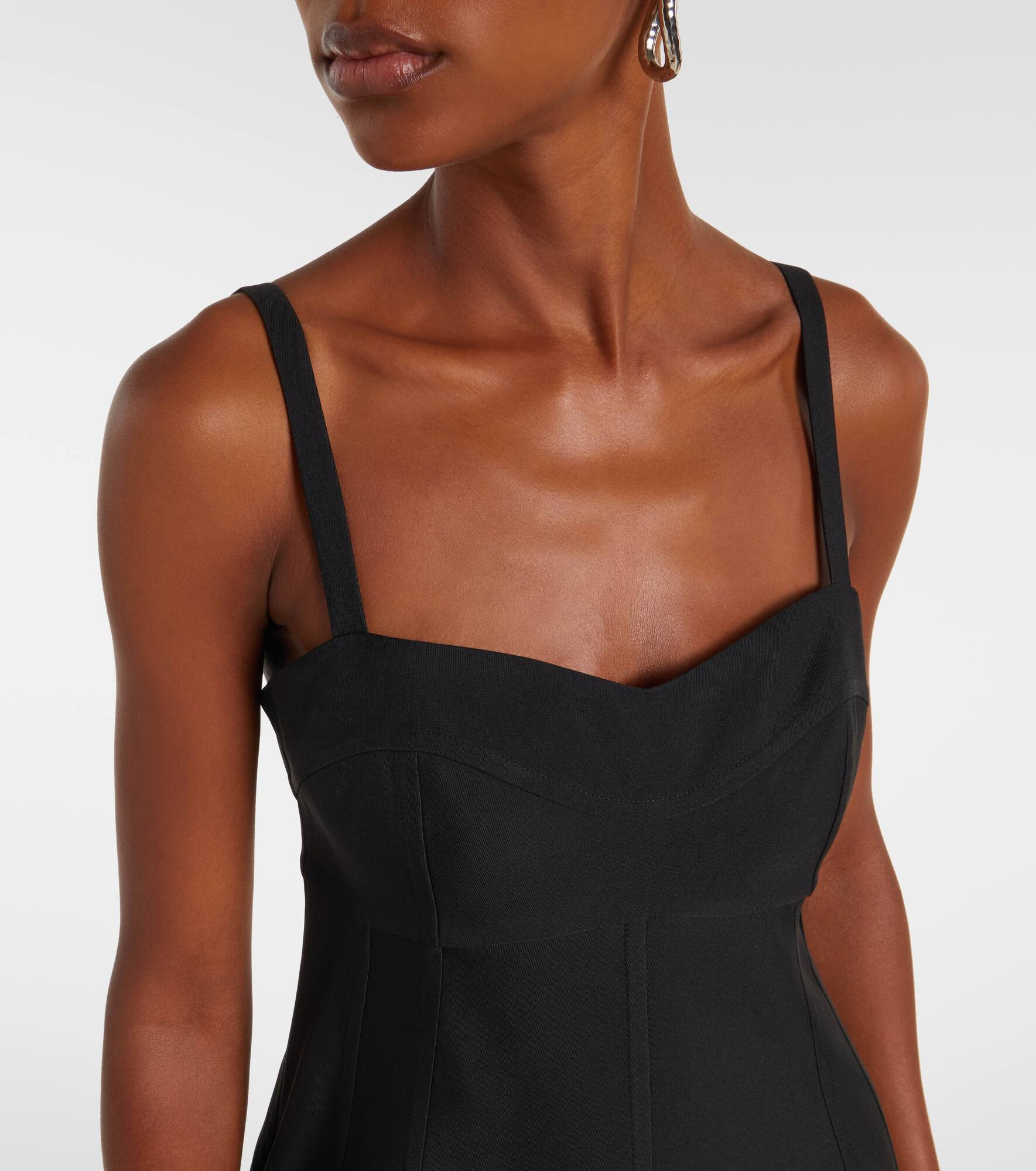 Gabardine midi dress - 4