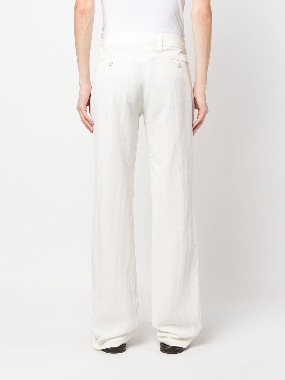 mid-rise straight-leg trousers - 4