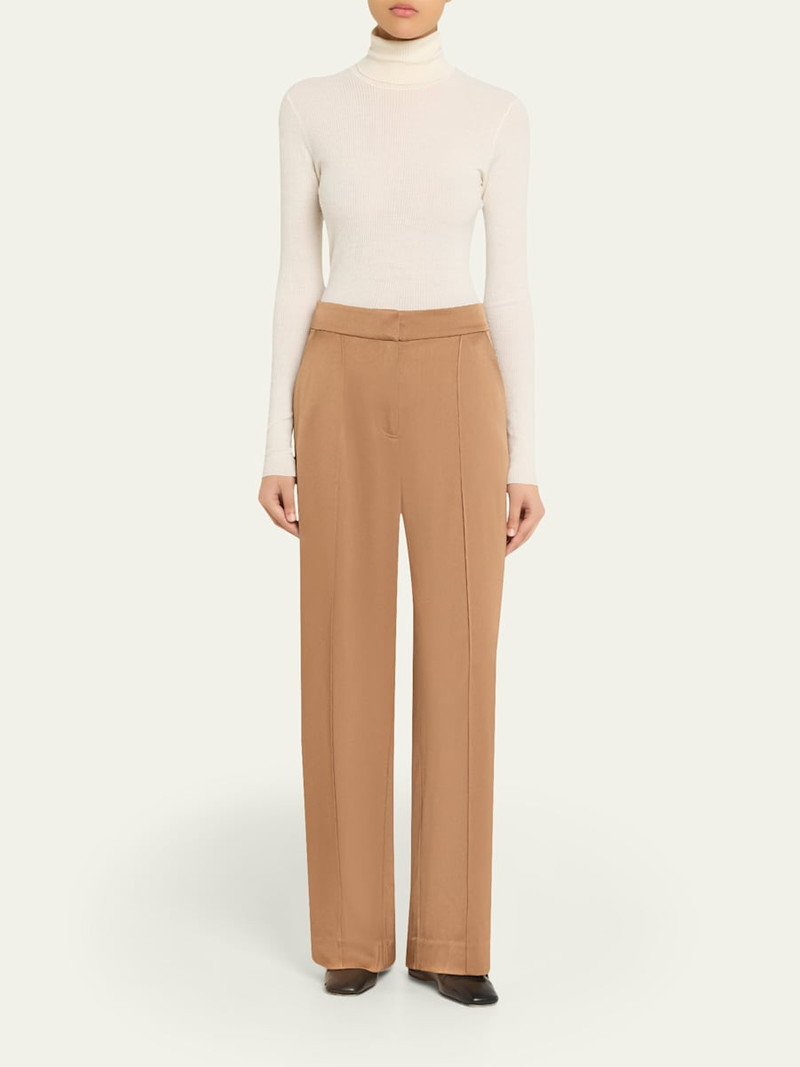 SIMKHAI Kyra Satin Wide-Leg Pants outlook