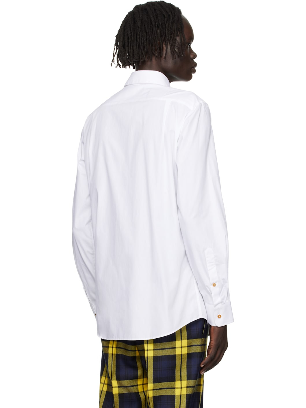 White Two Button Krall Shirt - 3