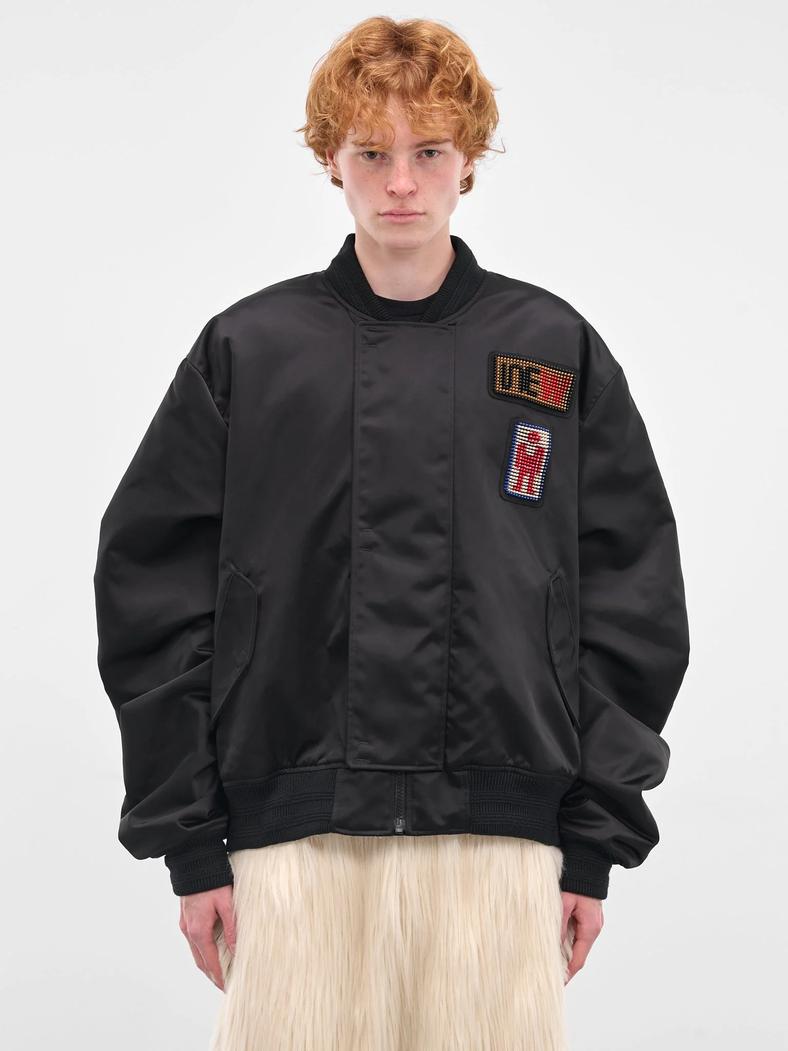 Black Beep Beep Bomber Jacket - 1