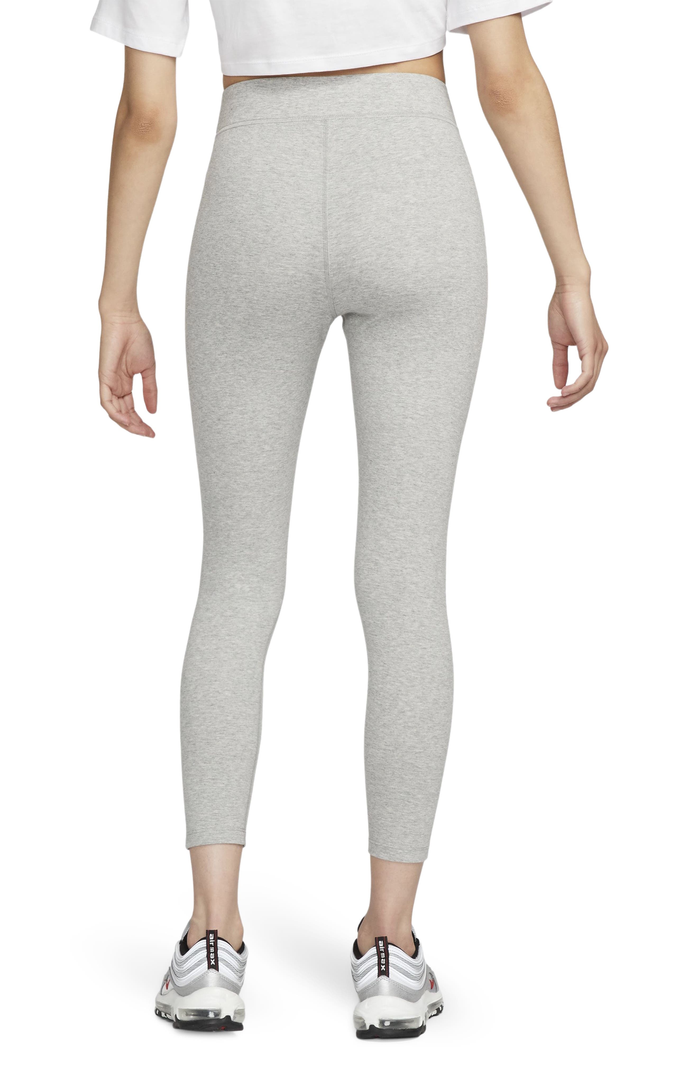 Nike Classic Lifestyle 7/8 Leggings in Dark Grey Heather/sail at Nordstrom - 2