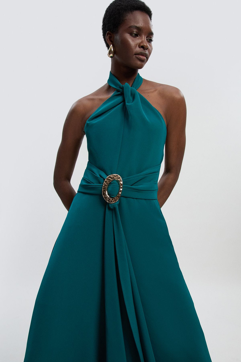 Soft Tailored Trim Detail Wide Leg Jumpsuit 3