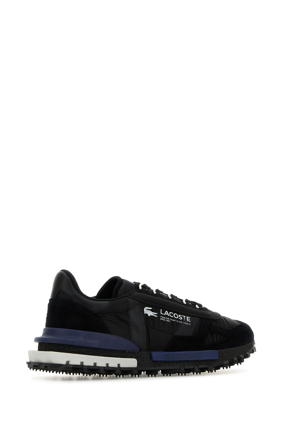 Black fabric and suede Elite Active sneakers - 3