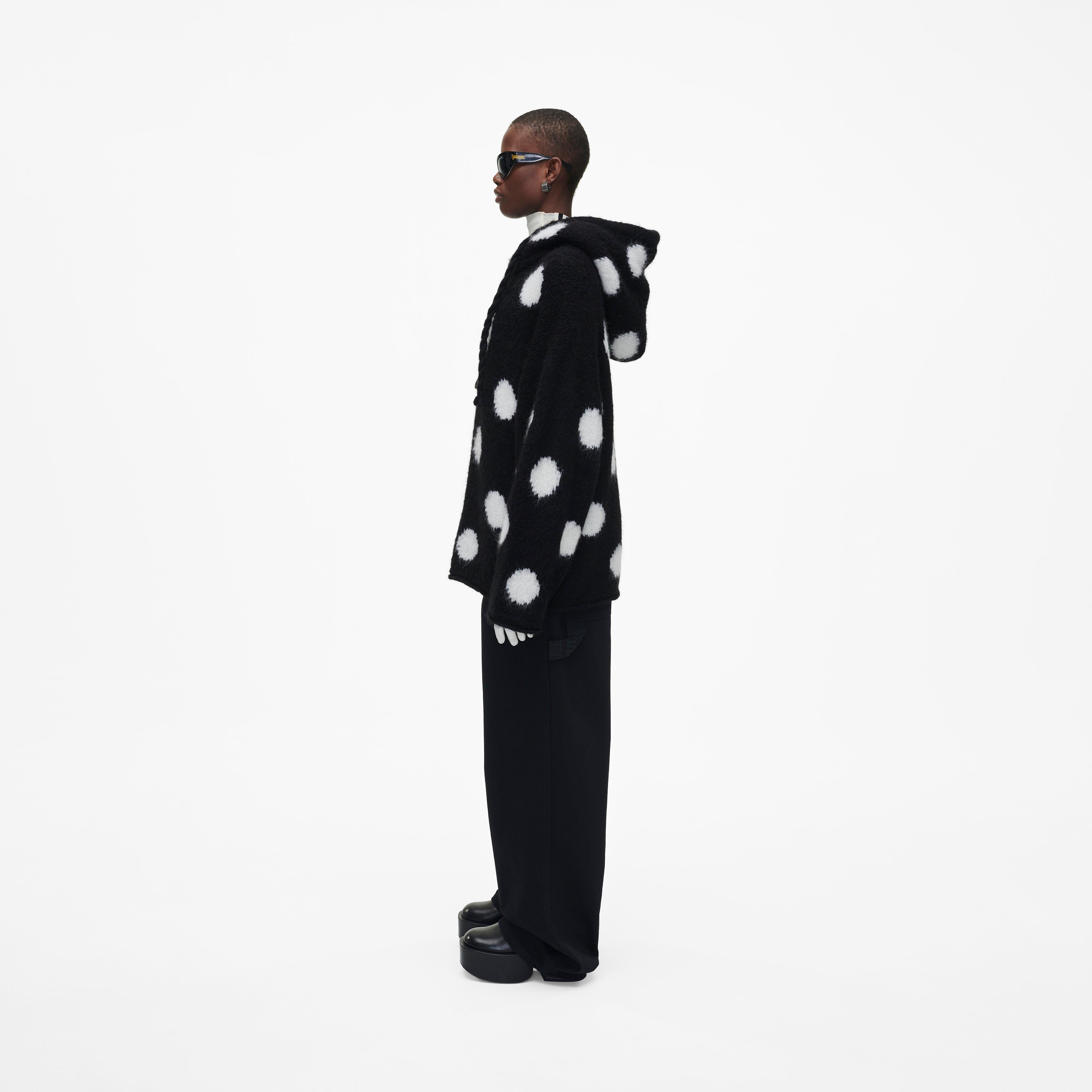 THE BRUSHED SPOTS KNIT HOODIE - 3