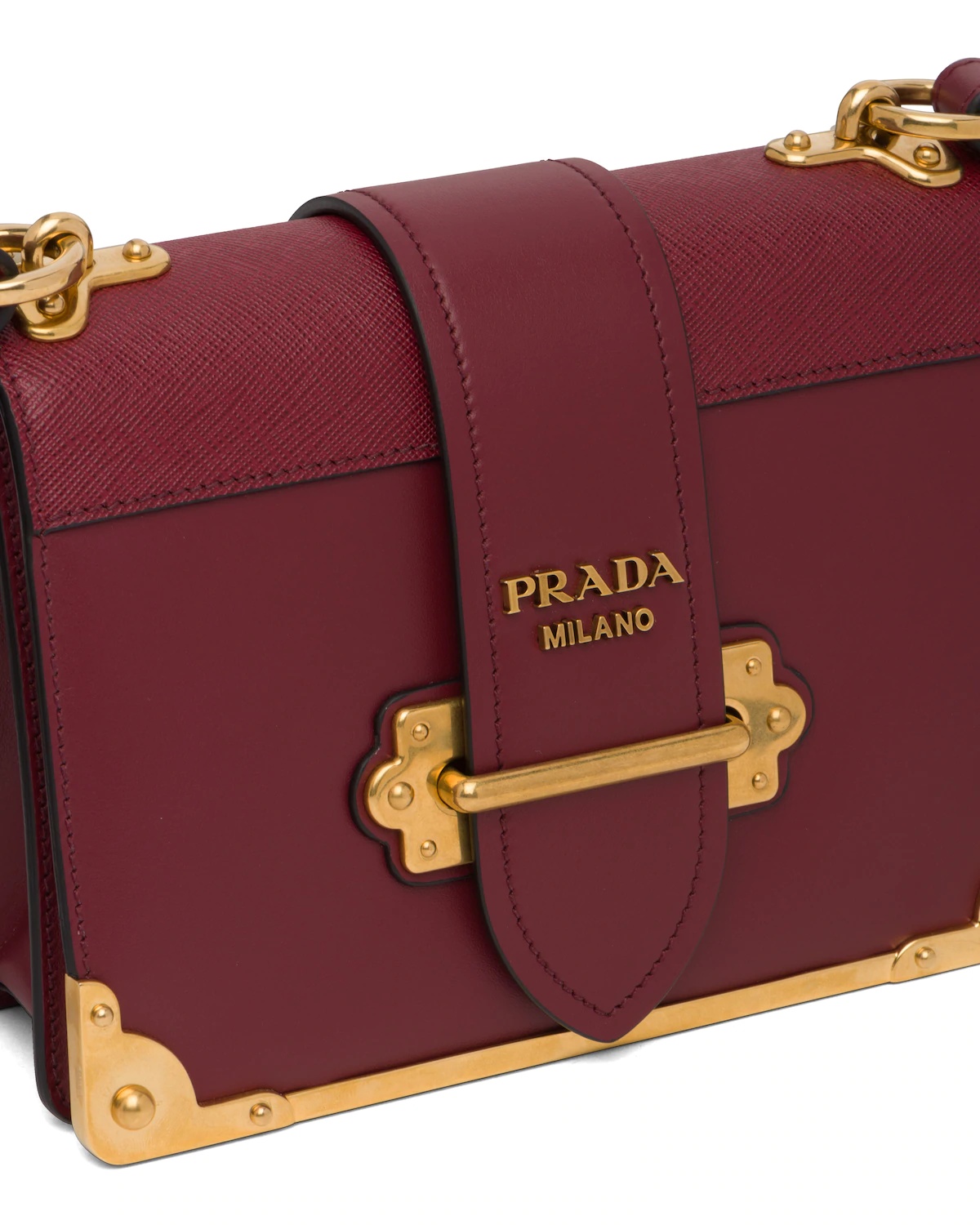 Leather Prada Cahier Bag - 6