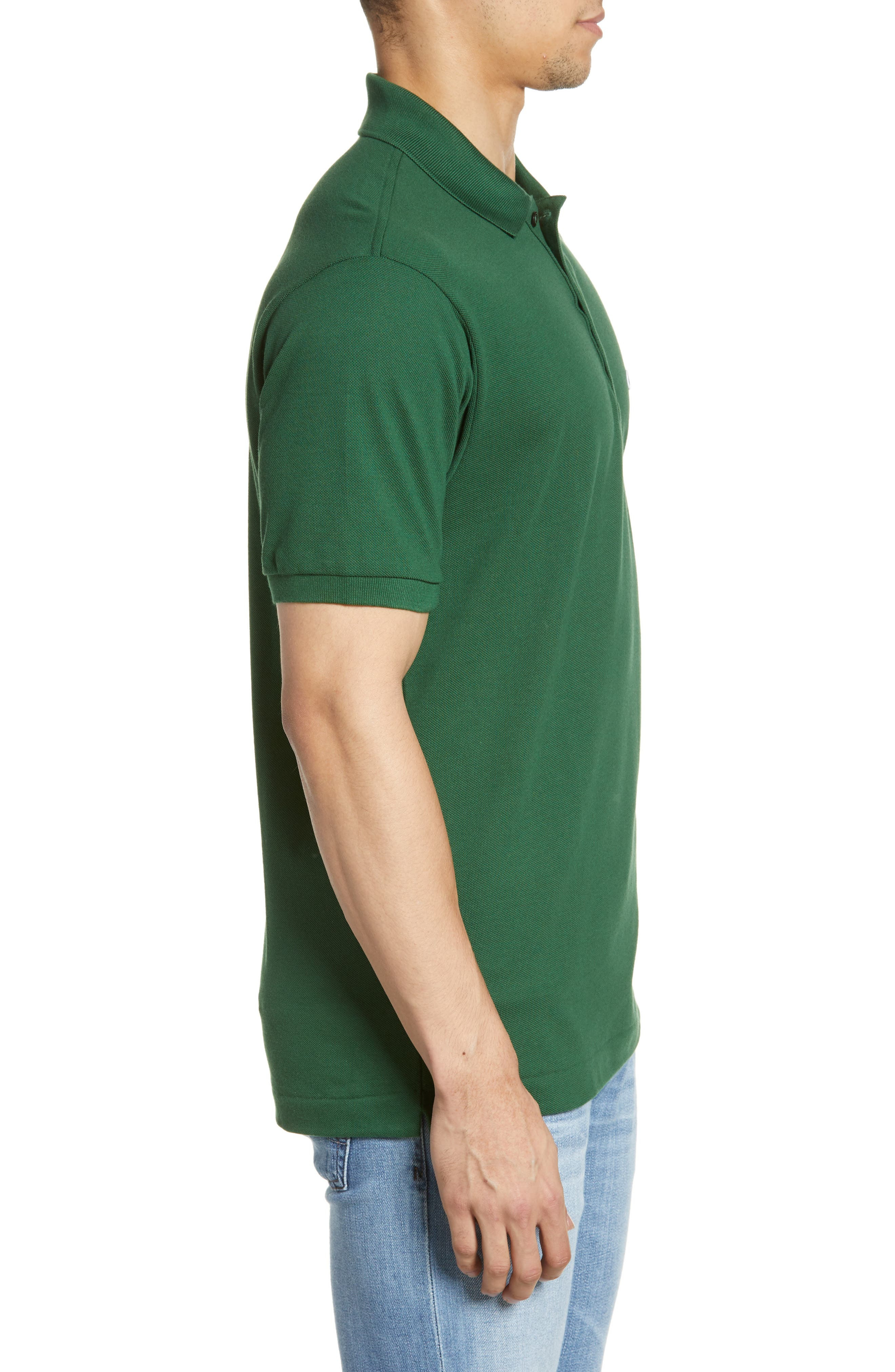 Lacoste Regular Fit Piqué Polo in 132 Green at Nordstrom - 3
