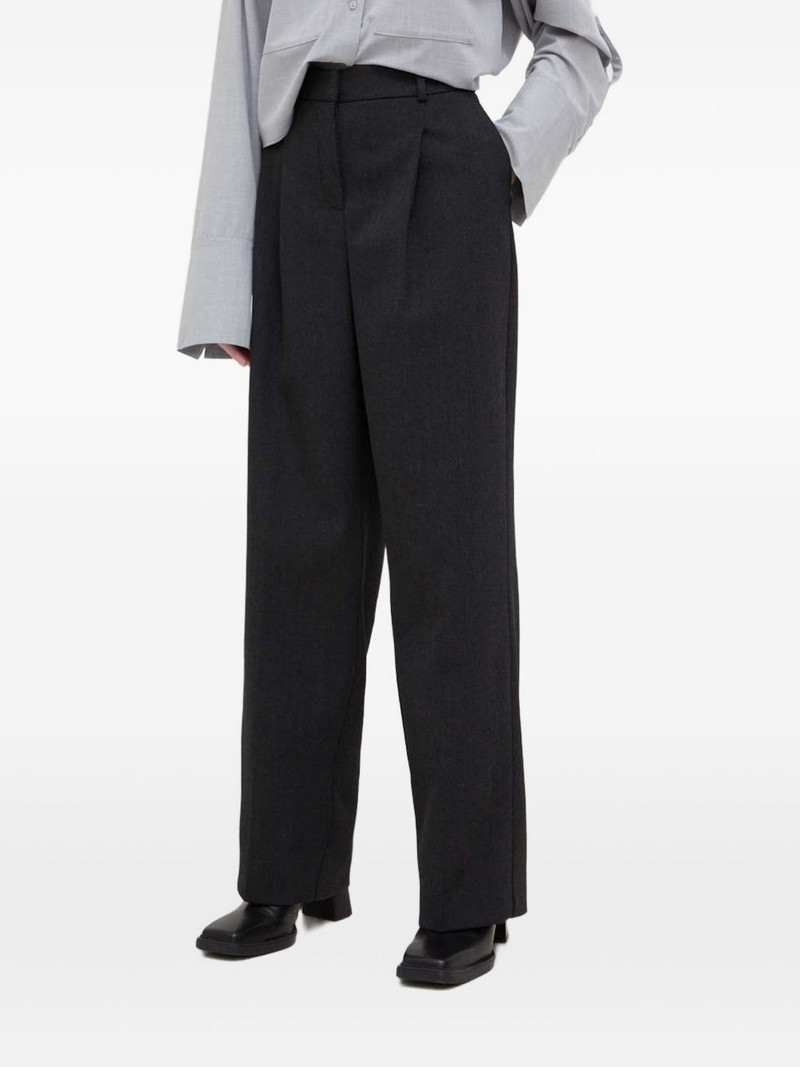 pleated belt-loops trousers 1