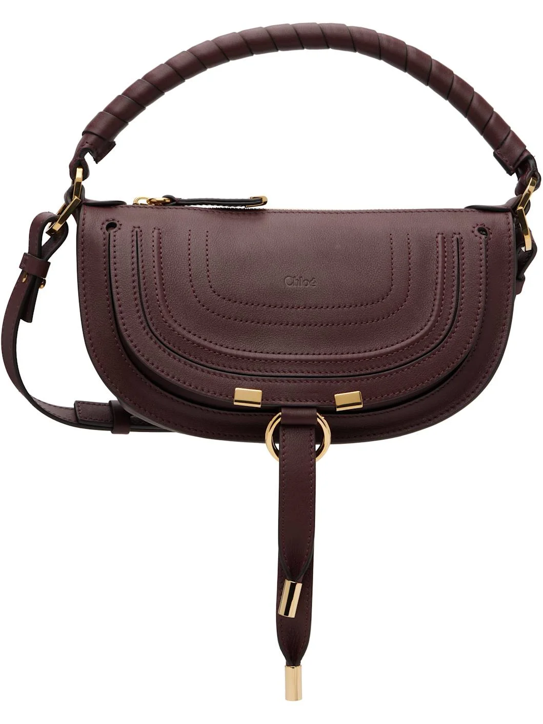 Burgundy Mini Marcie Shoulder Bag - 1