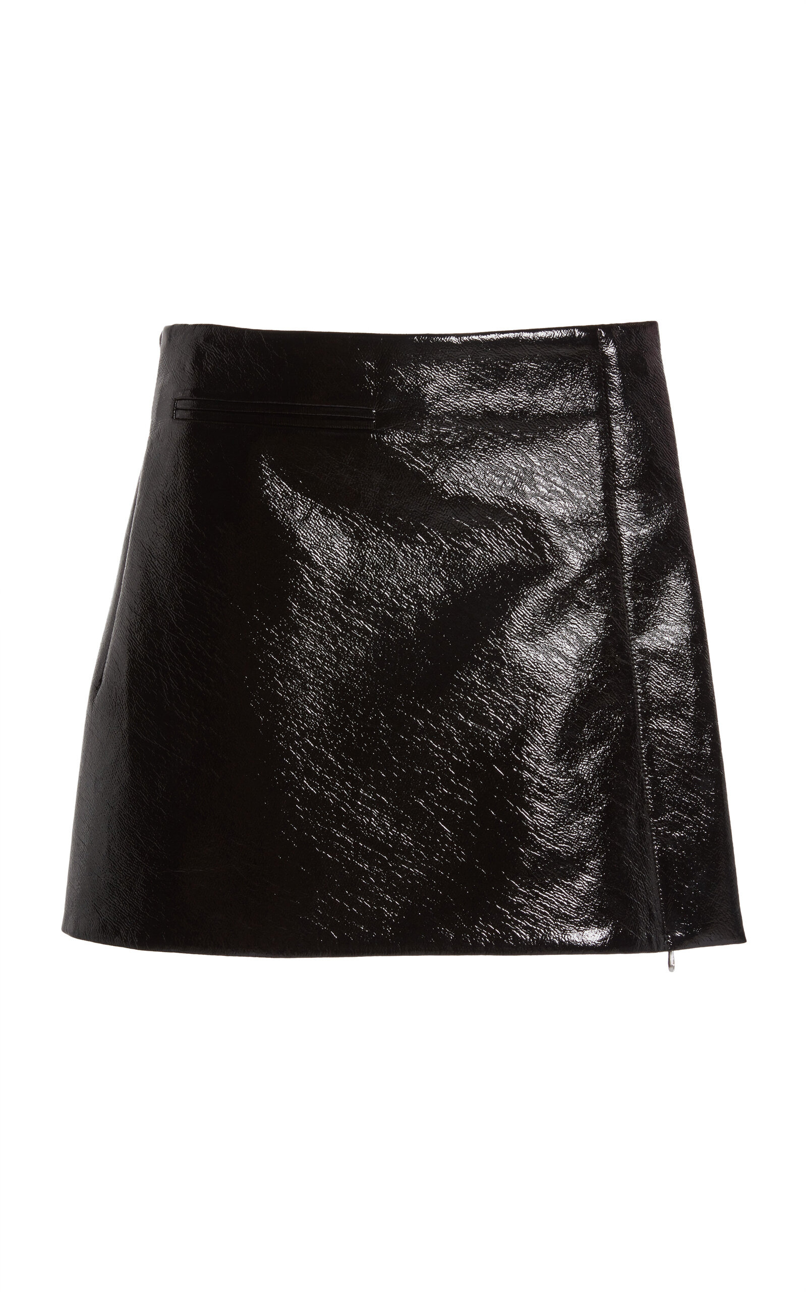 One-Minute Vinyl Mini Skirt black - 1