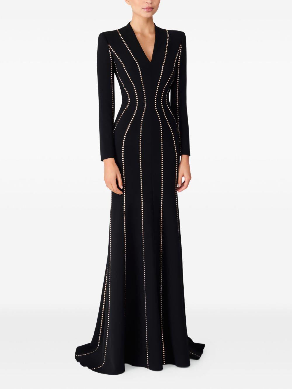 Victoire rhinestone-embellished maxi gown - 2