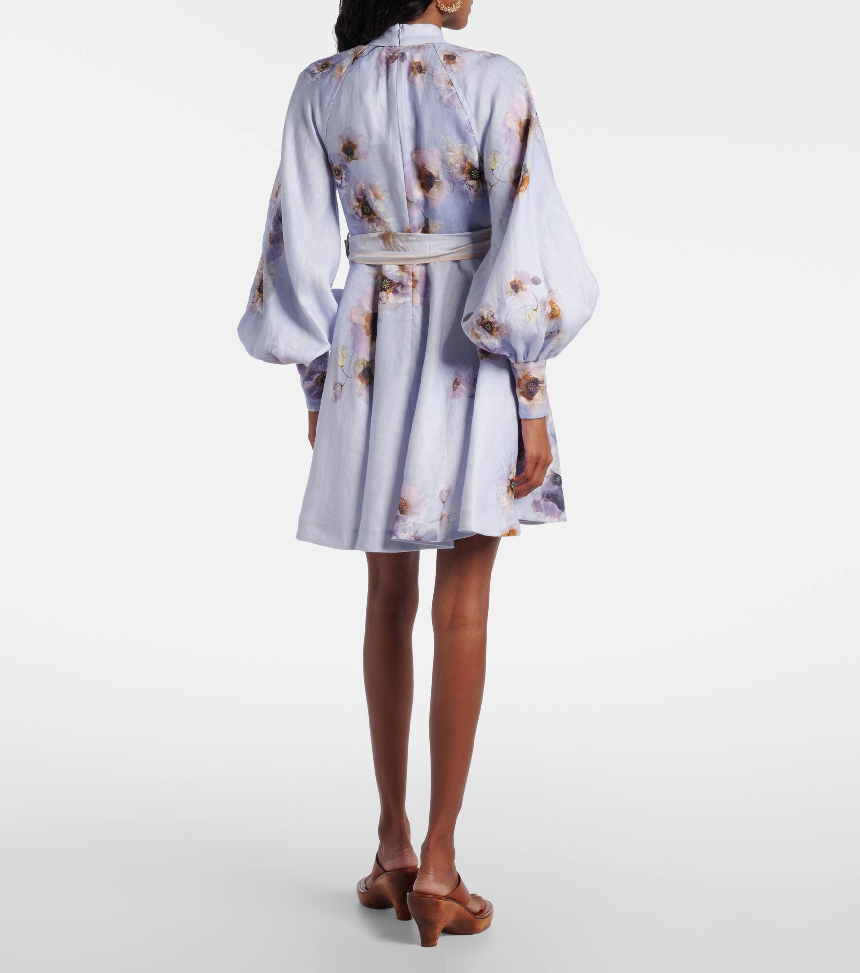 Hypnotic floral linen shirt dress - 3