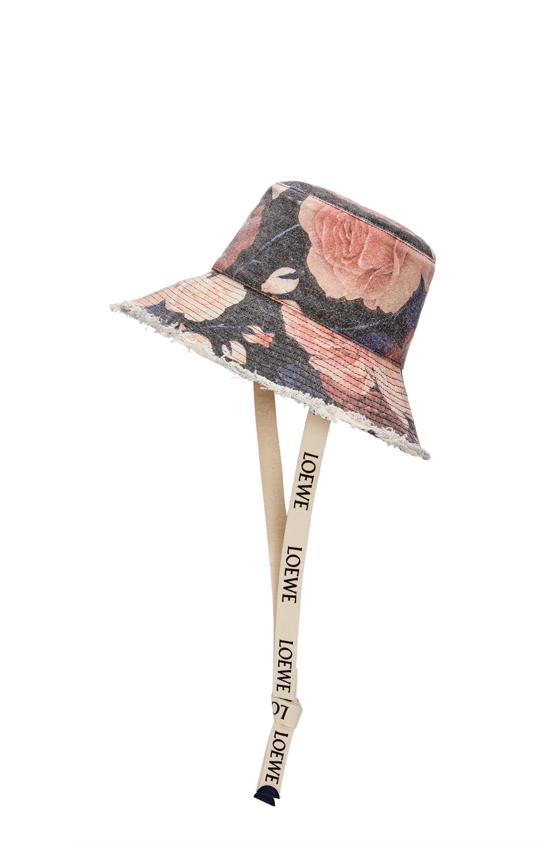 Roses fisherman hat in denim - 3