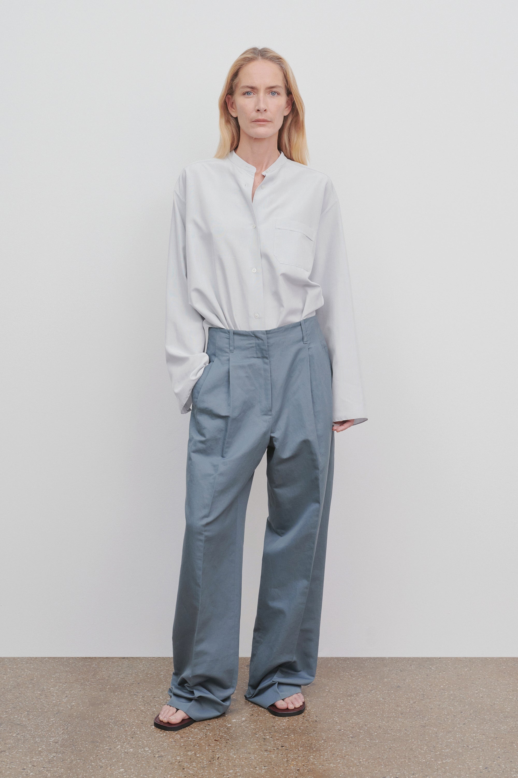 Gaugin Pant in Cotton and Ramie - 3