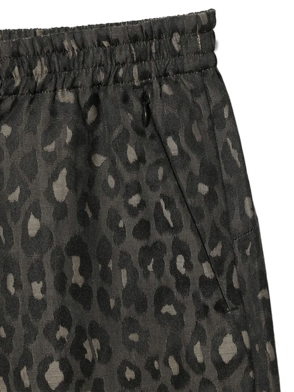 leopard-print track shorts - 3