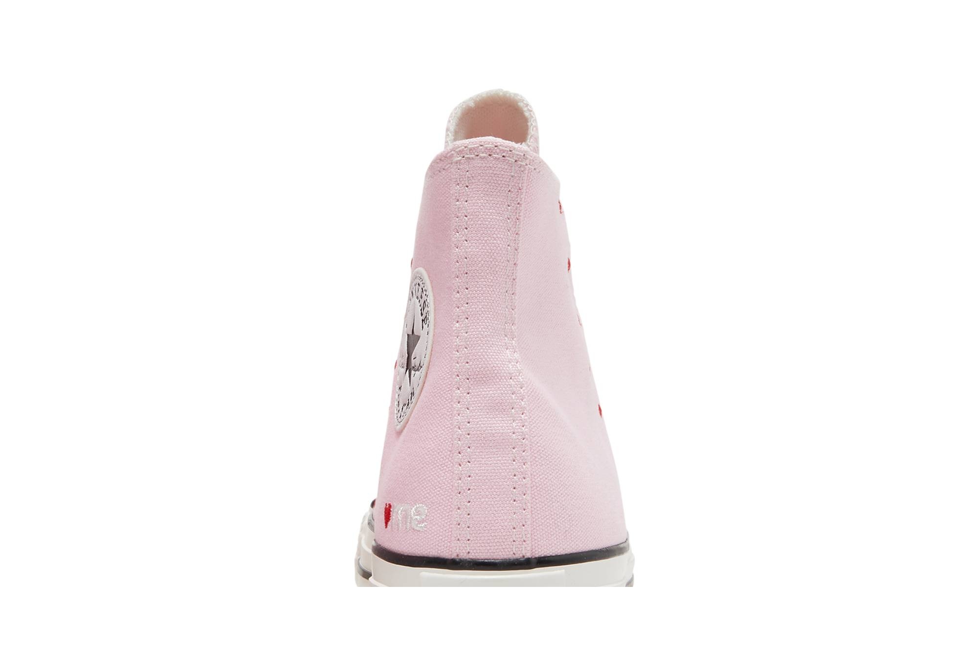 Wmns Chuck Taylor All Star High 'Embroidered Hearts - Cherry Blossom' - 7