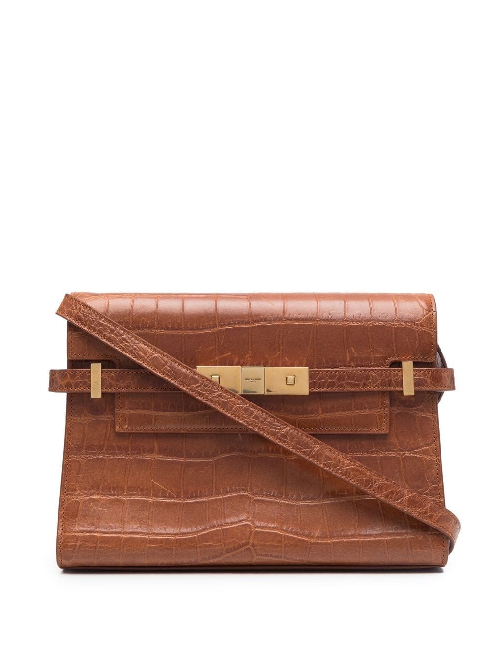 Manhattan croc-effect shoulder bag - 1