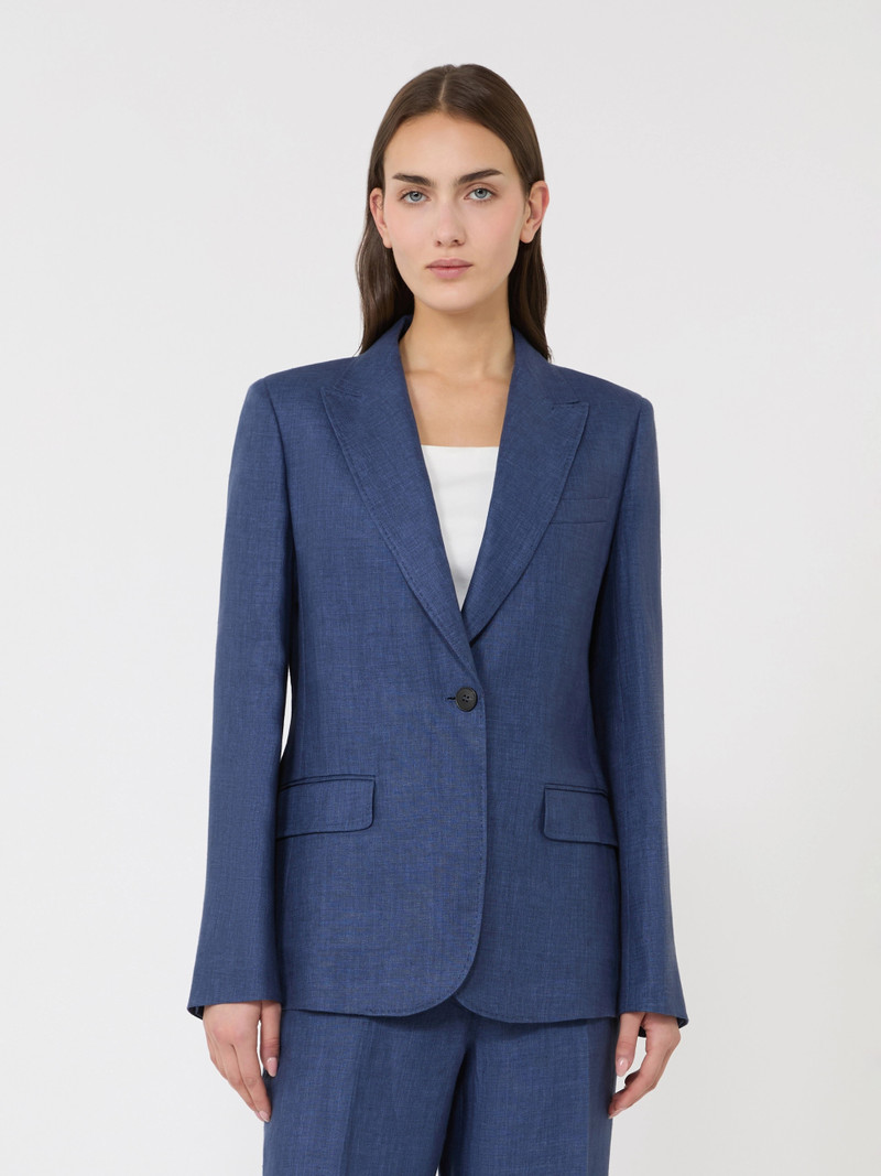NALUT Linen canvas blazer - NAVY 3