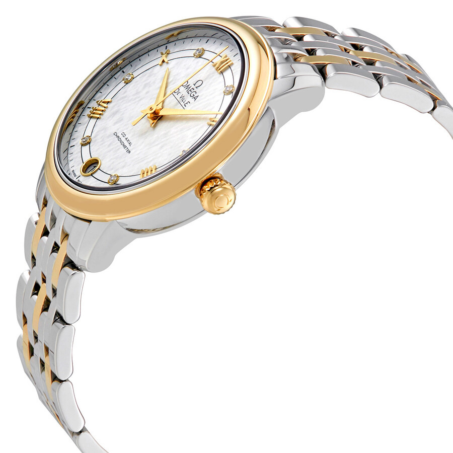 Omega De Ville Prestige Co-Axial Silver Diamond Dial Ladies Watch 424.20.33.20.52.001 - 2