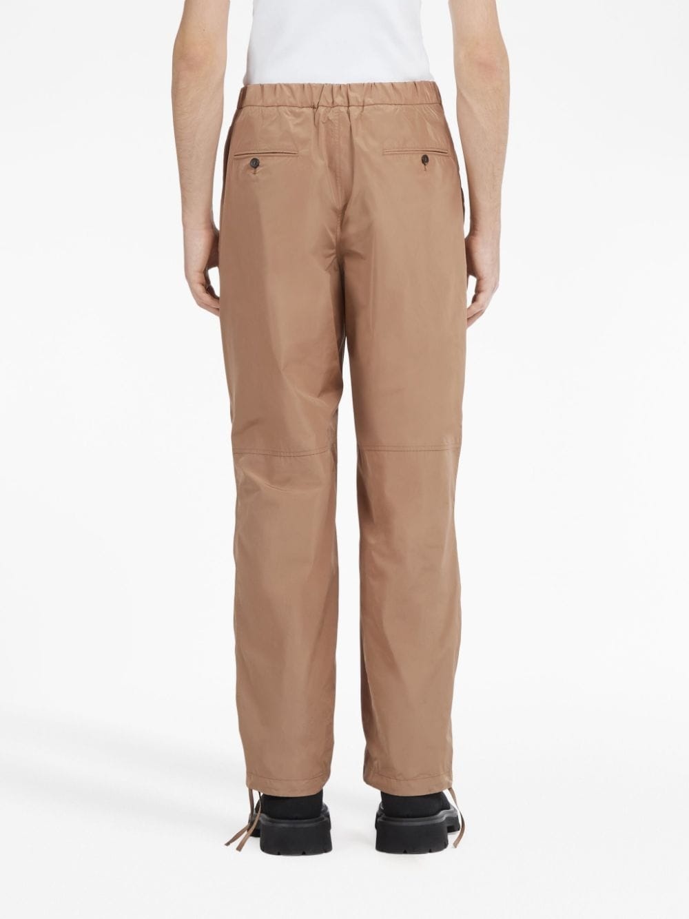 wide-leg taffeta trousers - 3