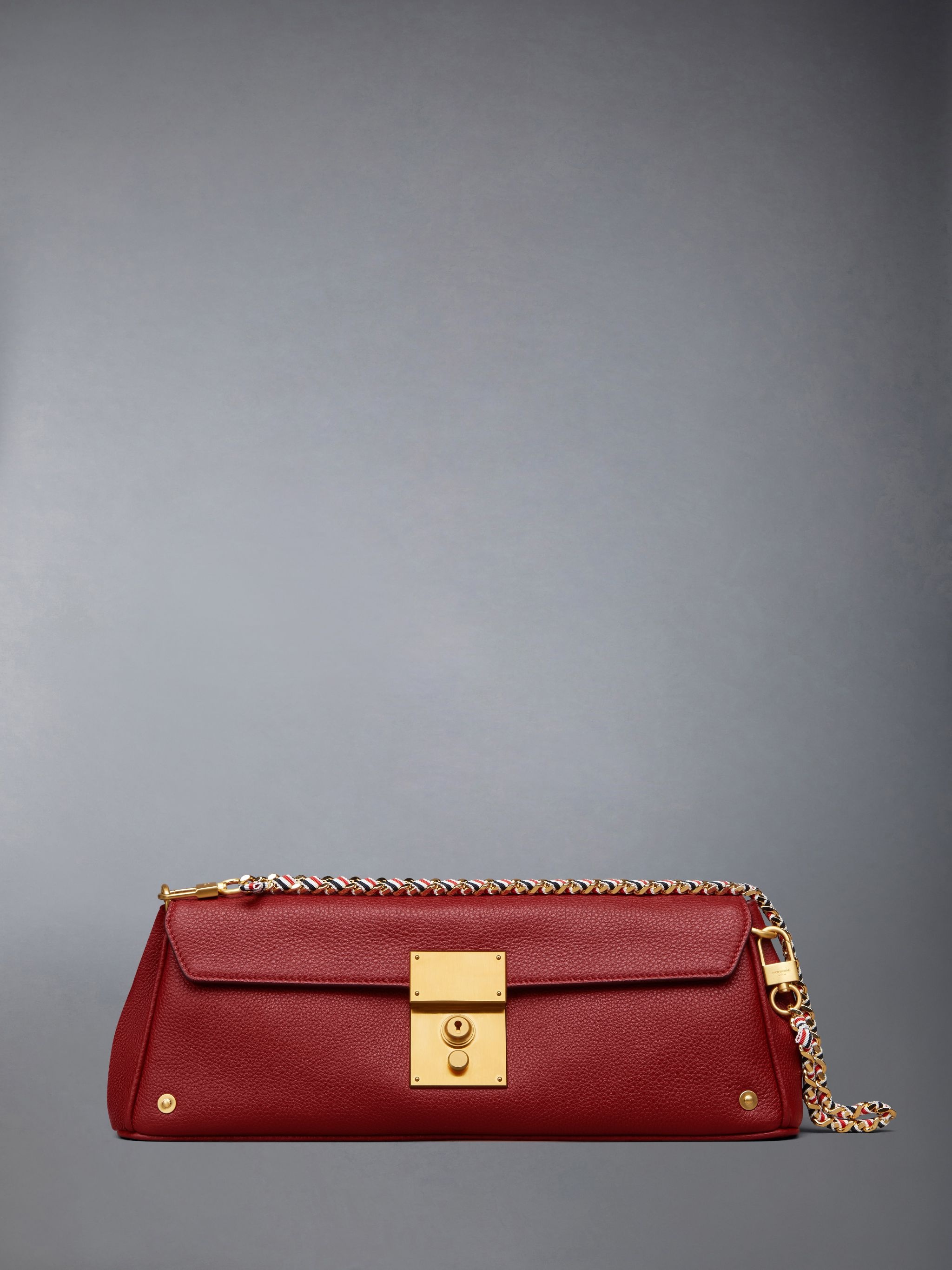 Soft Pebble Grain Mrs. Thom Baguette Clutch - 1
