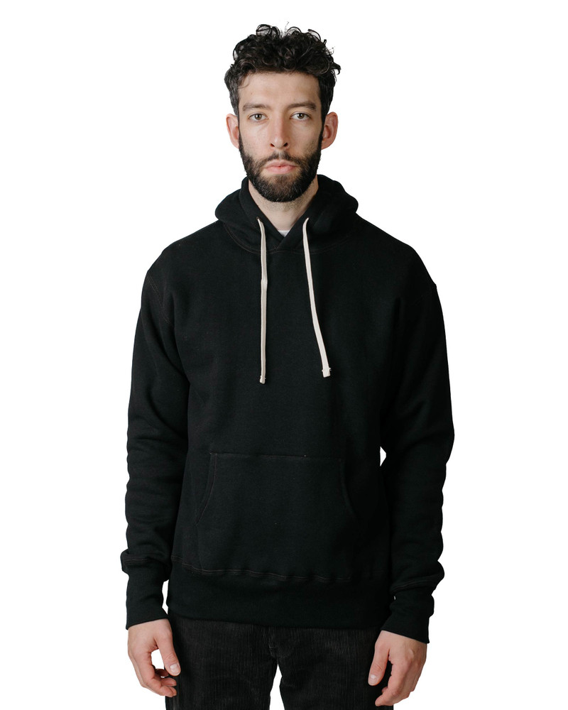 The Real McCoys The Real McCoy’s MC19124 10oz. Loopwheel Parka Black outlook