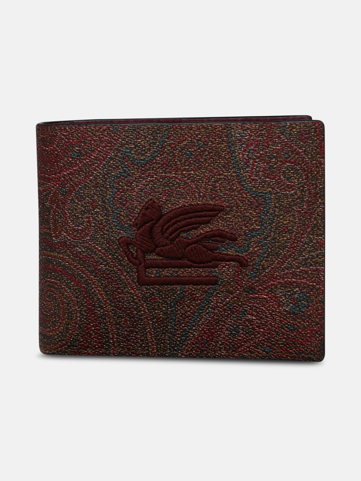 Brown cotton wallet - 1
