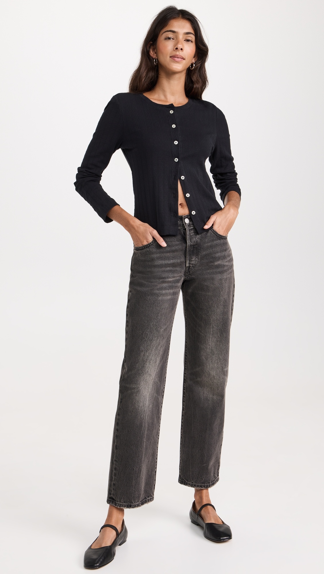 Pointelle Classic Crew Cardigan - 4