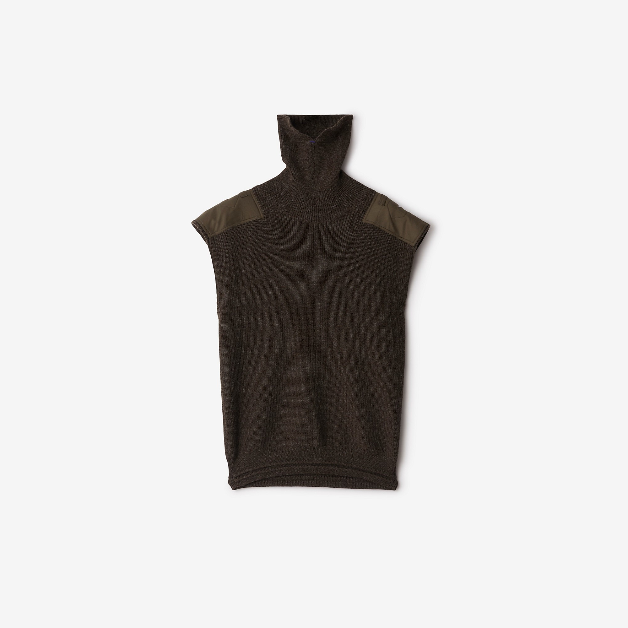 Detachable Sleeve Wool Sweater - 7
