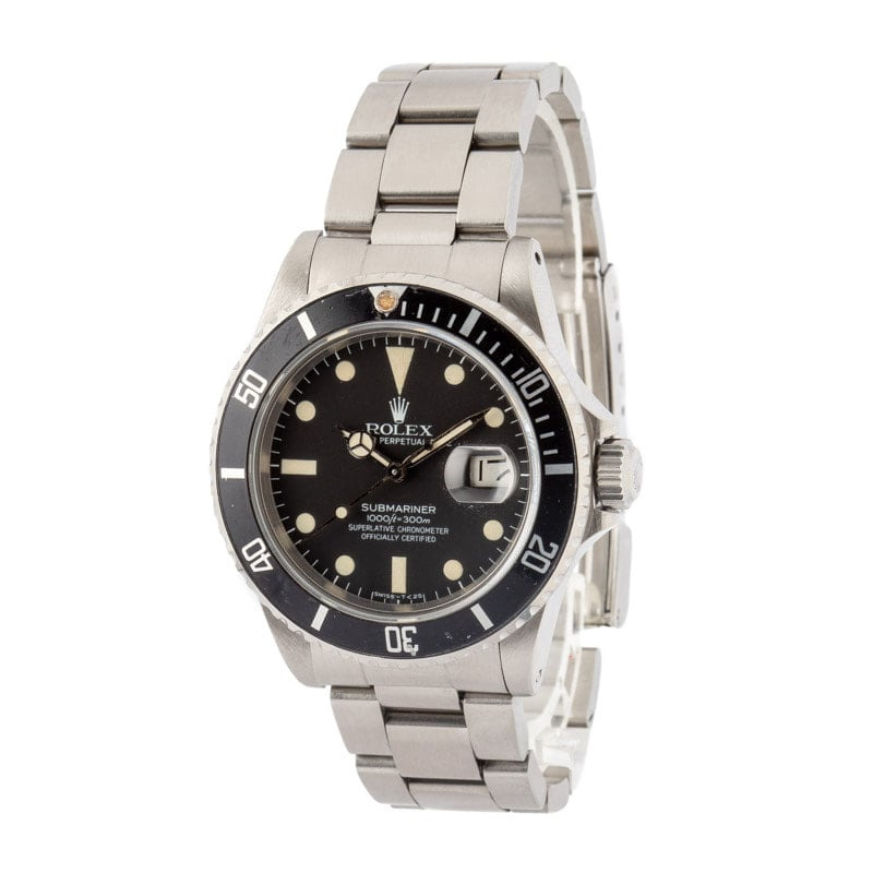 Vintage Rolex Submariner 16800 Black Dial - 2