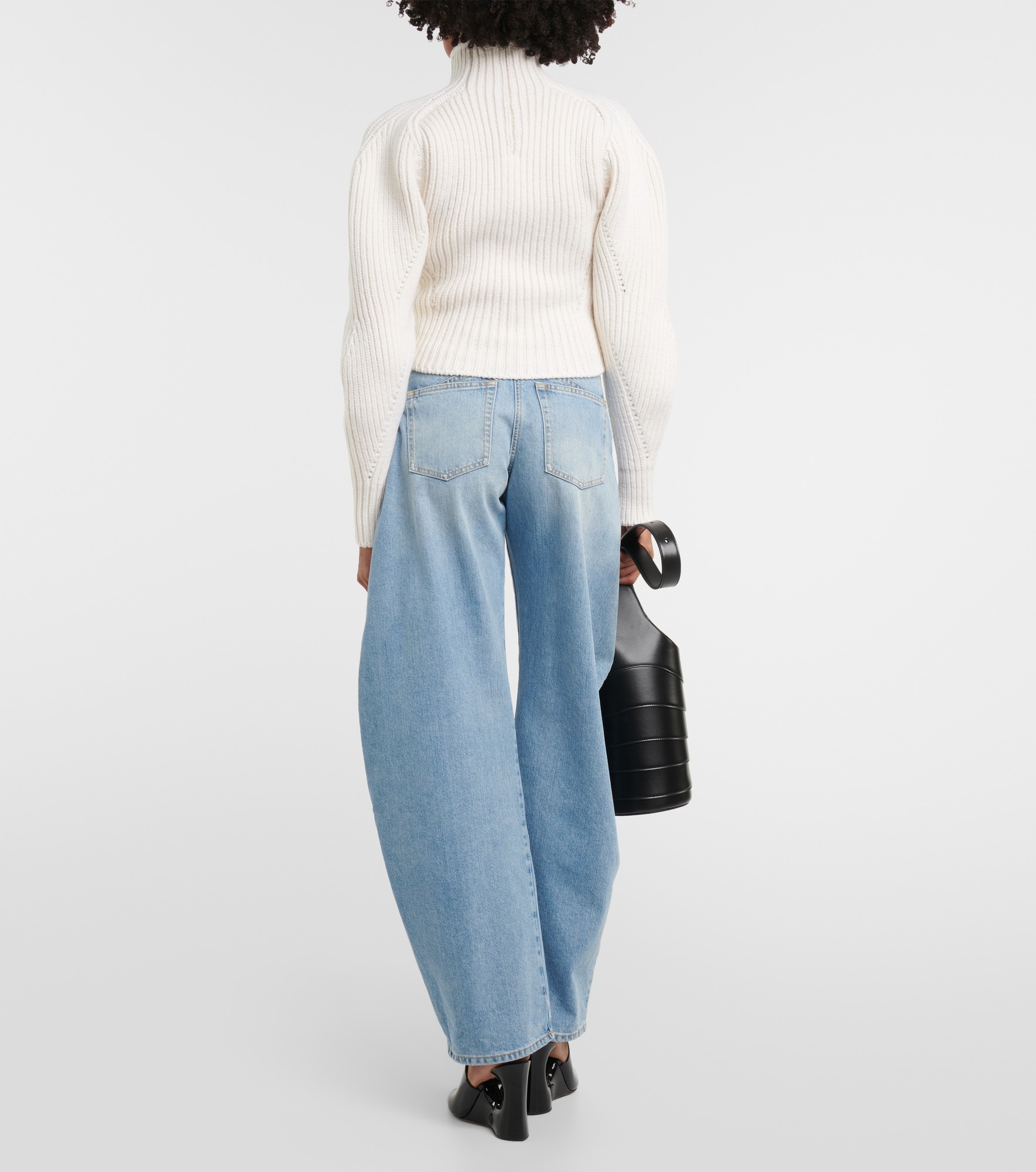 Ribbed-knit wool-blend sweater - 3