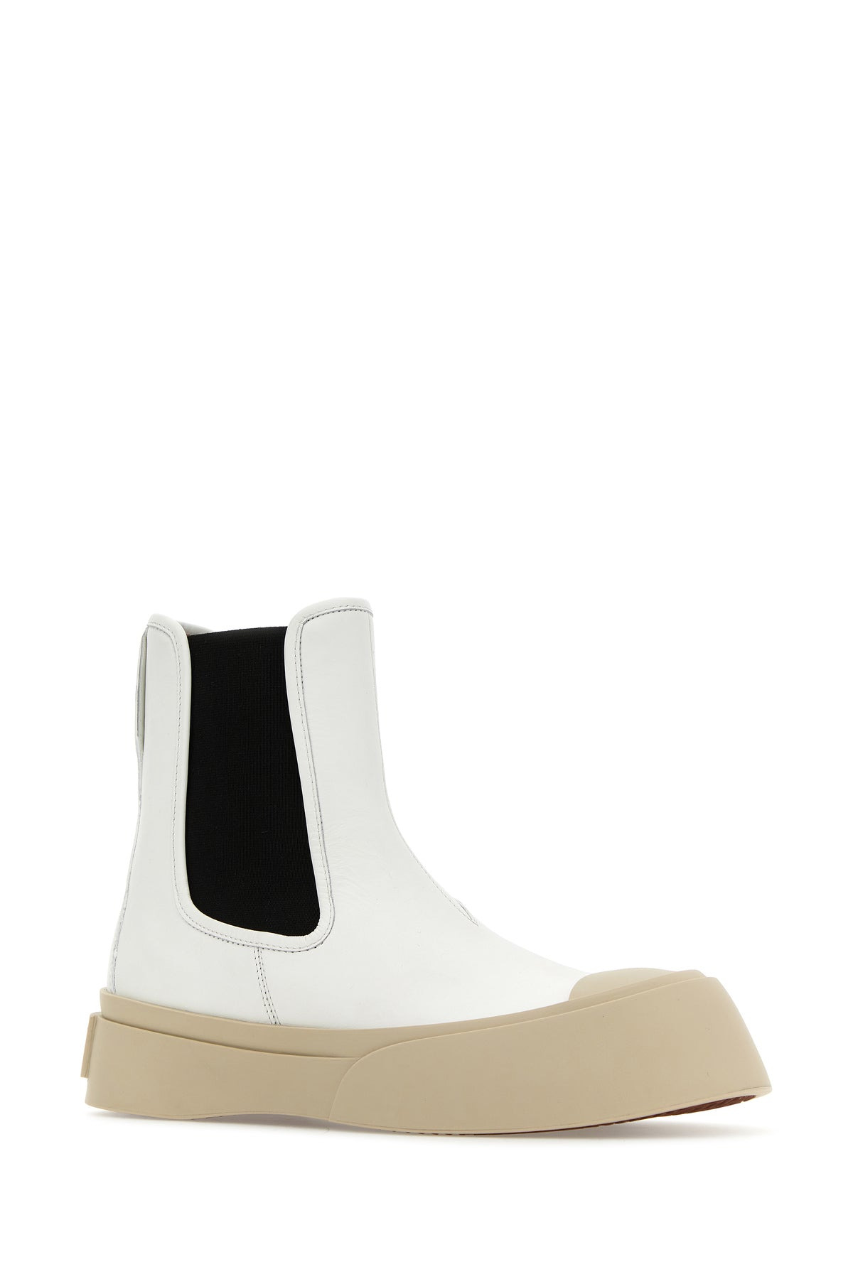 White nappa leather Pablo ankle boots - 2