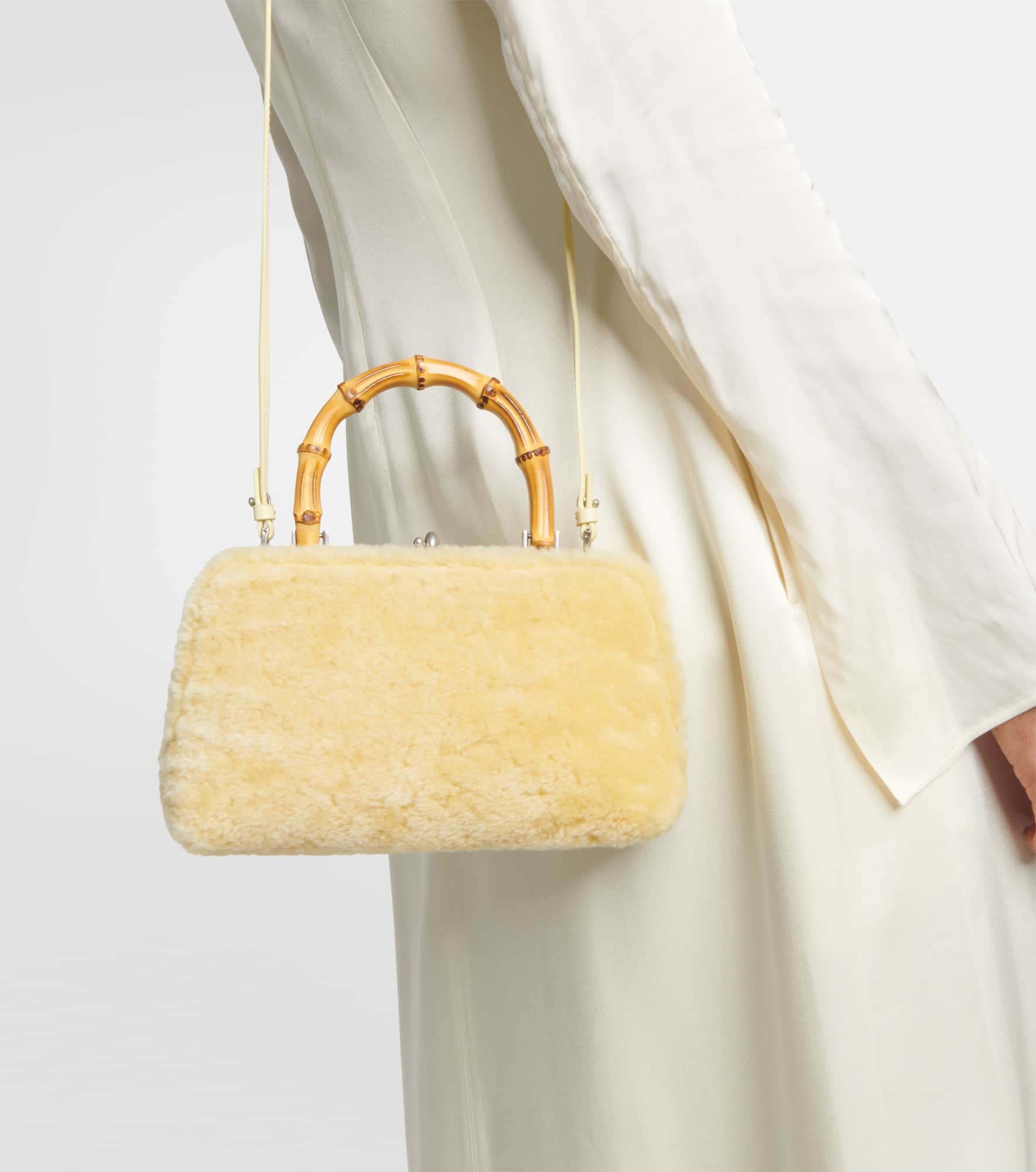 Goji Small shearling tote bag - 2