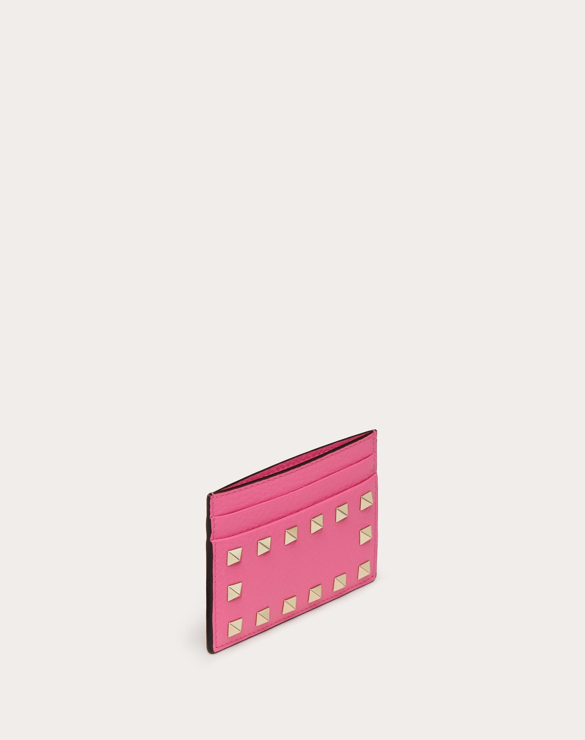 ROCKSTUD GRAINY CALFSKIN CARDHOLDER - 4