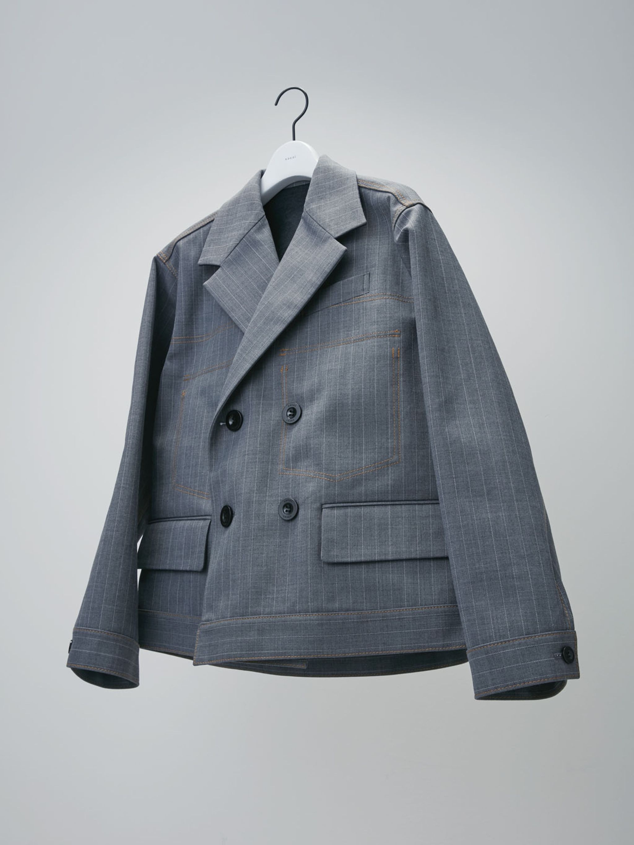 sacai Chalk Stripe Bonding Jacket | sacai | REVERSIBLE