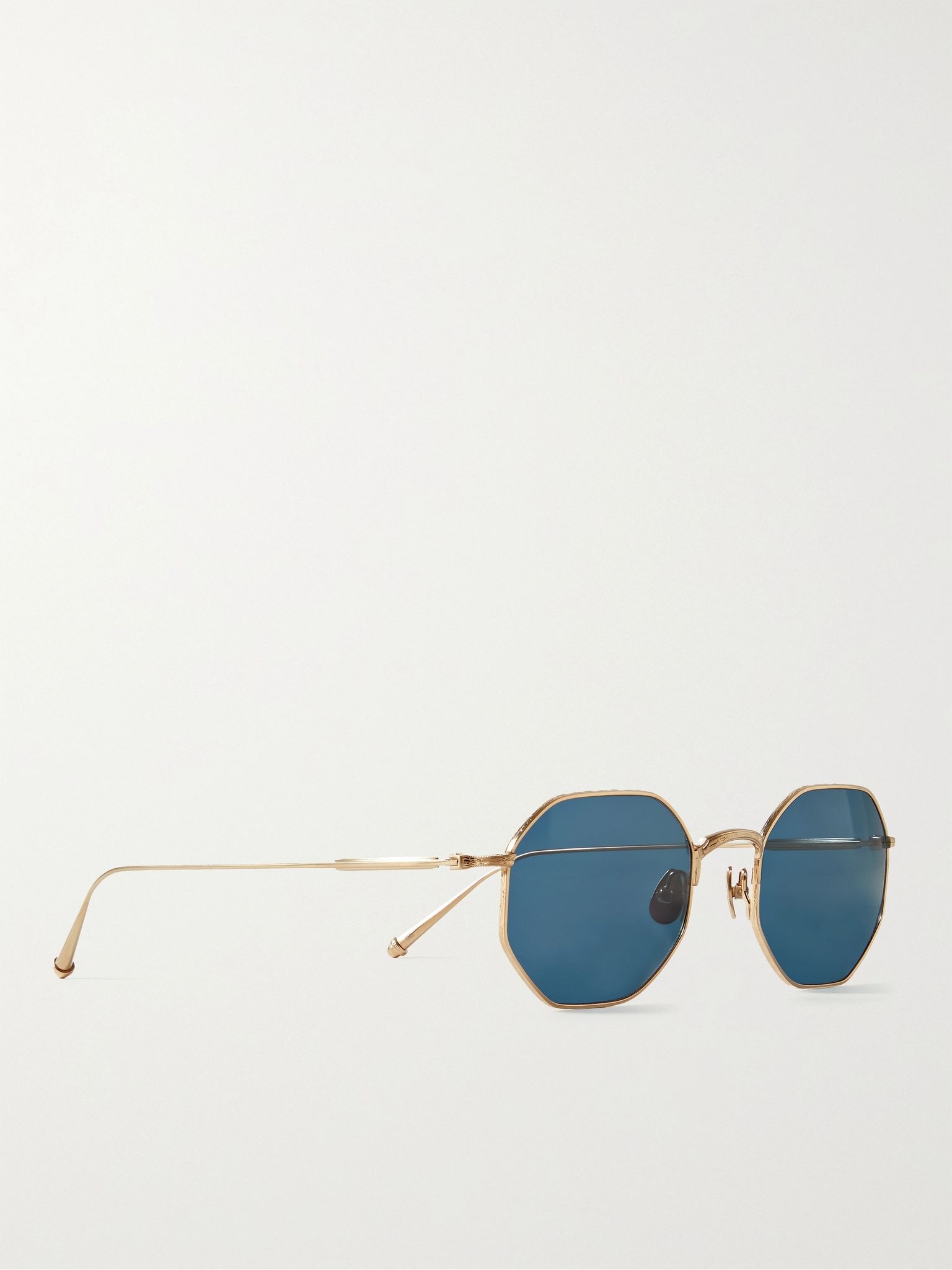 Octagon-Frame Gold-Tone Sunglasses - 2