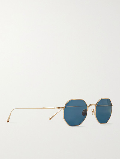 MATSUDA Octagon-Frame Gold-Tone Sunglasses outlook