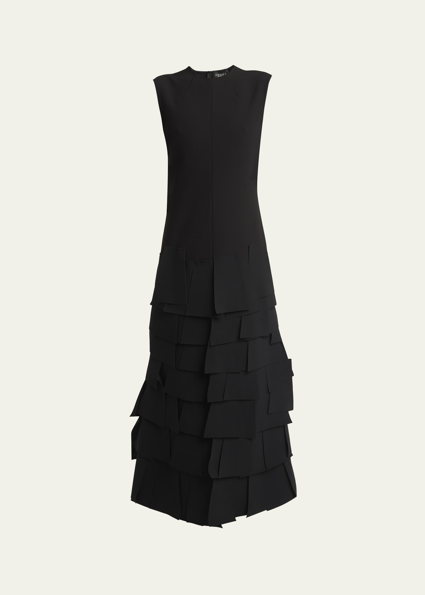 Laser-Cut Sleeveless Maxi Dress - 1